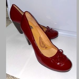 Leather Bordo High Heels Dress Shoes